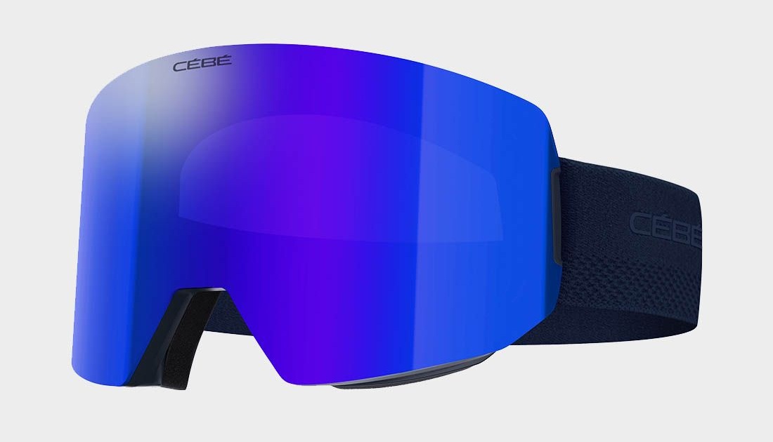 Masque de ski Cébé Versus 2 écran cylindrique XXL bleu marine avec flash blue